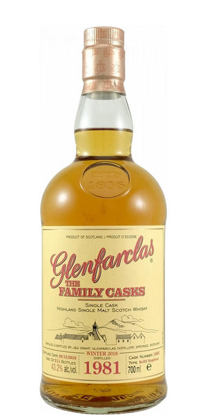Glenfarclas Family Cask 1981, 37-Year-Old Single Malt Scotch Whisky, 43.2%