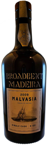 Bottle of 2009 Broadbent Single Cask Malvasia Colheita Cask 122 - Caviste Wine