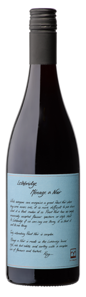 2020 Lethbridge Ménage a Noir Pinot Noir