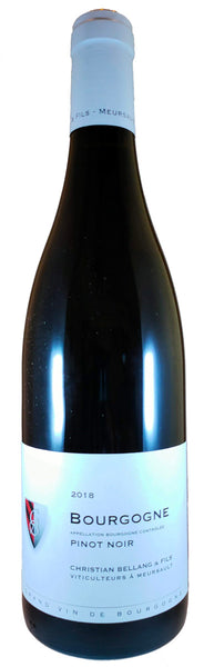 Bottle of 2018 Domaine Bellang Bourgogne Pinot Noir, France - Caviste Wine
