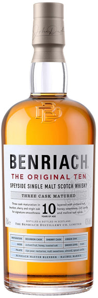 BenRiach 10-Year-Old Speyside Single Malt Scotch Whisky, 46%