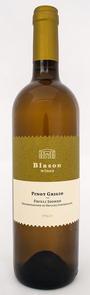 Bottle of 2018 Blason Pinot Grigio, Friuli, Italy - Caviste Wine