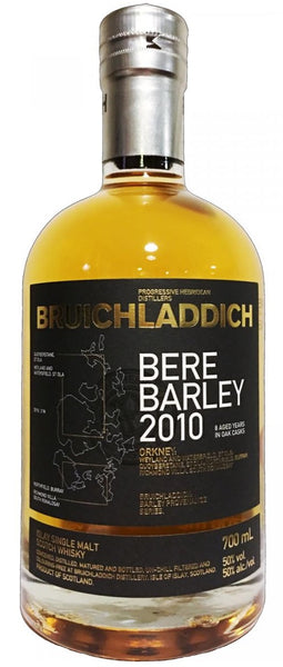Bottle of Bruichladdich Bere Barley 2010 Islay Single Malt Whisky - Caviste Wine