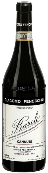 Bottle of 2014 Giacomo Fenocchio Barolo Cannubi, Piedmont - Caviste Wine