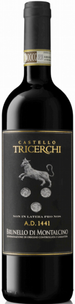 Bottle of 2016 Tricerchi Brunello do Montalcino AD 1441, Italy - Caviste Wine
