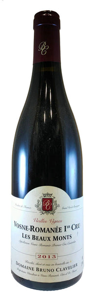 Bottle of 2013 Domaine Bruno Clavelier Vosne Romanee Les Beau Monts 1er Cru - Caviste Wine