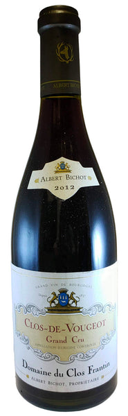 Bottle of 2012 Albert Bichot Clos Vougeot Grand Cru - Caviste Wine