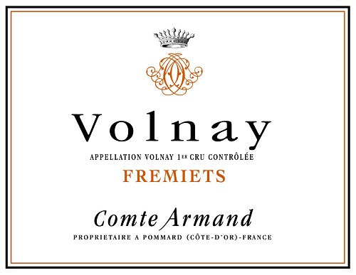 Bottle of 2016 Volnay 1er Cru Les Fremiets, Comte Armand, Burgundy, France - Caviste Wine