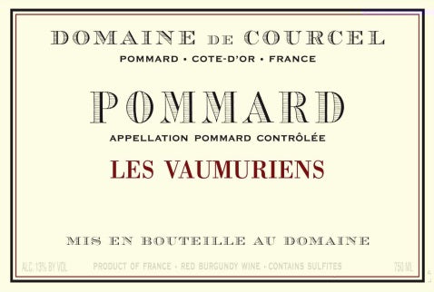 Bottle of 2016 Pommard Vaumuriens, Domaine de Courcel, Burgundy, France - Caviste Wine