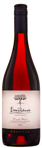 Bottle of 2014 Emiliana Reserva Pinot Noir - Caviste Wine
