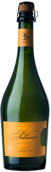 Bottle of NV Sottano Espumante Extra Brut, Argentina - Caviste Wine