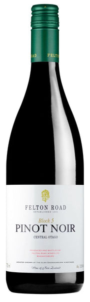 Bottle of 2015 Felton Road Block 5 Pinot Noir - Caviste Wine