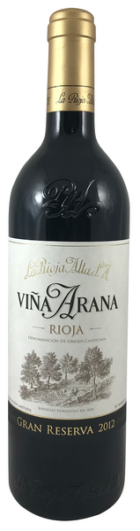 Bottle of 2012 Vina Arana Gran Reserva La Rioja Alta MAGNUM - Caviste Wine