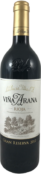 Bottle of 2014 Vina Arana Gran Reserva La Rioja Alta - Caviste Wine