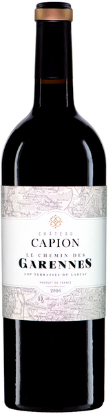 Bottle of 2016 Chateau Capion Les Chemins de Garenne Rouge, Languedoc-Roussillon - Caviste Wine