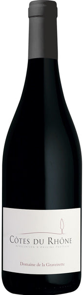 Bottle of 2015 Domaine Graveirette Cotes du Rhone, Rhone, France - Caviste Wine