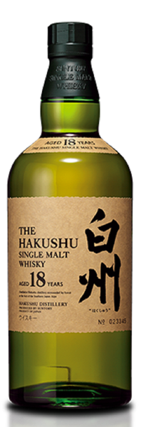 Bottle of The Hakushu 18-Year-Old Single Malt Japanese Whisky, 43% - Caviste Wine