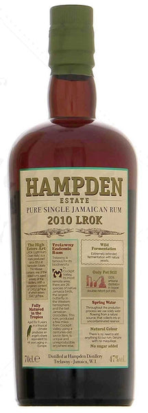 Hampden Estate 2010 LROK Rum, Jamaica, 47%