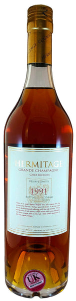 Hermitage 1991 Grand Champagne Cognac, 41%