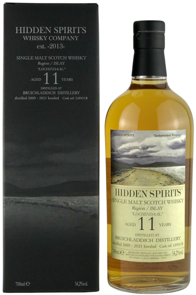 Hidden Spirits, Lochindaal 11-Year-Old, Single Malt Scotch Whisky, 54.2%