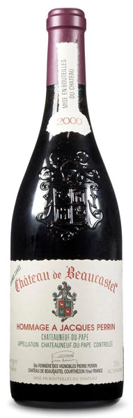 Bottle of 2000 Château de Beaucastel Châteauneuf-du-Pape Hommage, France - Caviste Wine