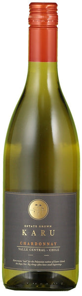 Bottle of 2019 Karu Chardonnay, Chile - Caviste Wine