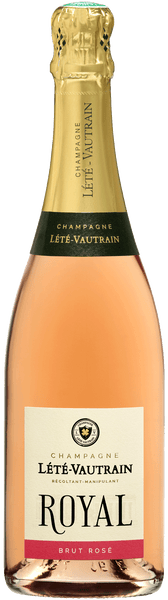 Bottle of NV Champagne Lété-Vautrain Rose Royal - Caviste Wine