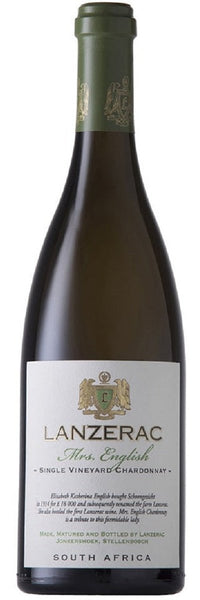 Bottle of 2019 Lanzerac Mrs English Chardonnay, Stellenbosch - Caviste Wine