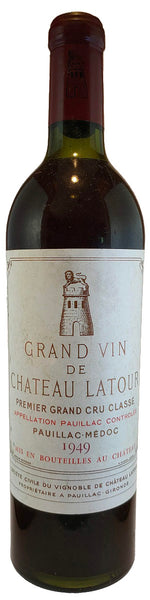 Bottle of 1949 Chateau Latour, Pauillac - Caviste Wine