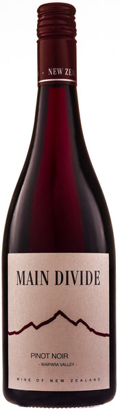 Bottle of 2016 Main Divide Pinot Noir, New Zealand - Caviste Wine