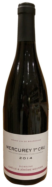 Bottle of 2014 Domaine Meunier Mercurey 1er Cru, Burgundy, France - Caviste Wine
