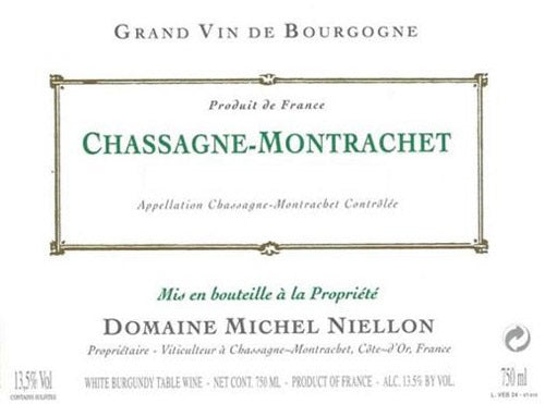 Bottle of 2016 Chassagne-Montrachet, Domaine Niellon, Burgundy, France - Caviste Wine