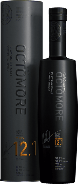 Bottle of Bruichladdich Octomore 12.1 Islay Single Malt Whisky - Caviste Wine