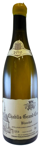 Bottle of 2010 Domaine Francois Raveneau Chablis Grand Cru Blanchot - Caviste Wine