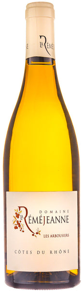 Bottle of 2014 Remejeanne CdR Blanc Les Arbousiers - Caviste Wine