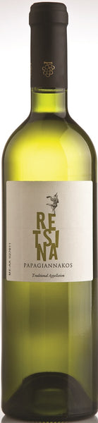 Bottle of 2019 Domaine Papagiannakos Retsina, Greece - Caviste Wine