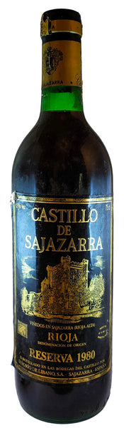Bottle of 1980 Castillo de Sajazarra Rioja Reserva, Spain - Caviste Wine