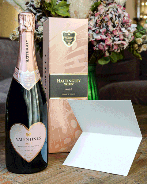 Bottle of 2017 Hattingley Valley Rosé - VALENTINE'S LIMITED EDITION - Caviste Wine