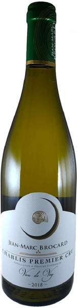 Bottle of 2018 Jean-Marc Brocard 1er Vau de Vey Chablis, France - Caviste Wine