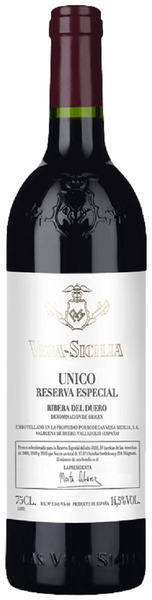 Bottle of NV Vega Sicilia Unico Reserva Especial, Ribera del Duero, Spain - Caviste Wine