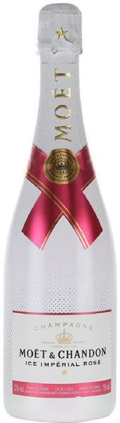 Bottle of NV Moet & Chandon Ice Imperial Rose Champagne - Caviste Wine