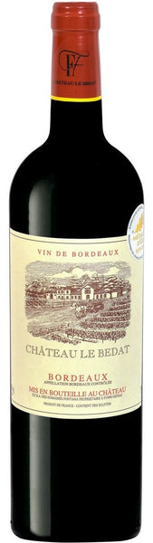 Bottle of 2018 Chateau Le Bedat Bordeaux Superior - Caviste Wine