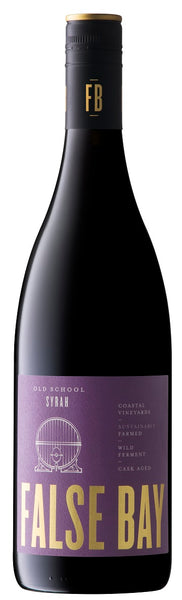 Bottle of 2017 False Bay 'Old Skool' Syrah, Western Cape, South Africa - Caviste Wine