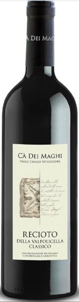 Bottle of 2011 Ca dei Maghi Recioto Della Valpolicella, Italy - Caviste Wine