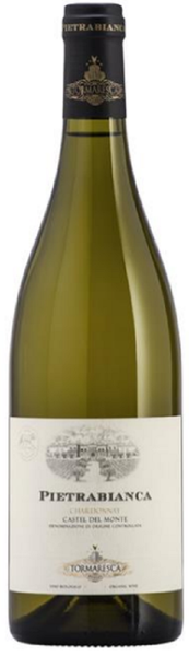Bottle of 2019 Tormaresca Pietrabianca Chardonnay Fiano, Italy - Caviste Wine