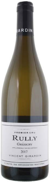 Bottle of 2019 Vincent Girardin Rully Blanc 1er Cru 'Gresigny', France - Caviste Wine